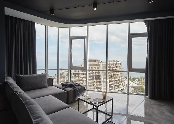 아파트 Gagarin Plaza Luxury Sea View 오데사